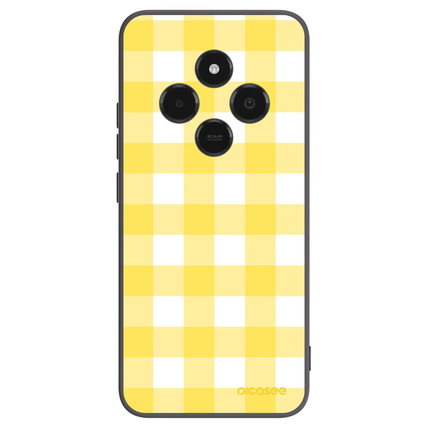 Picasee Μαύρη θήκη σιλικόνης για Xiaomi Poco C75 - Gride lemon
