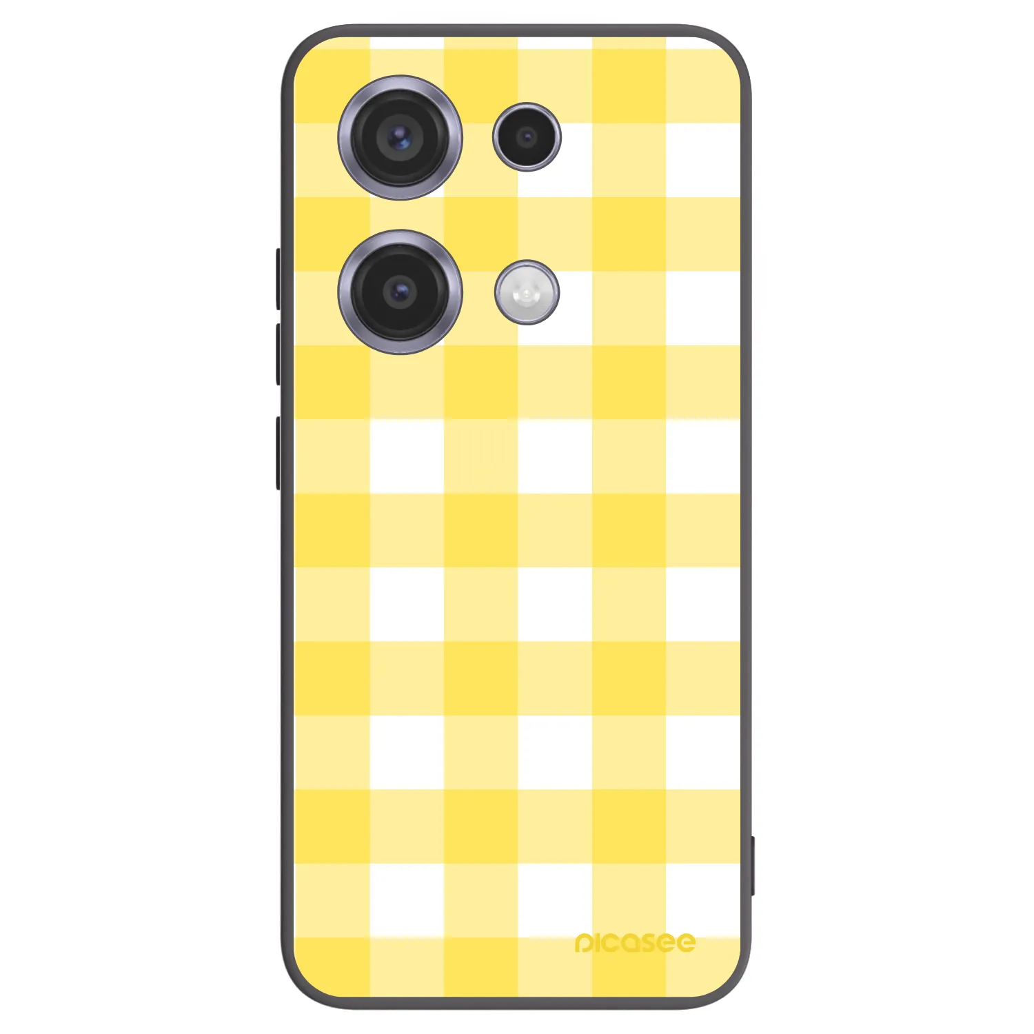 Picasee Μαύρη θήκη σιλικόνης για Xiaomi Redmi Note 14S - Gride lemon