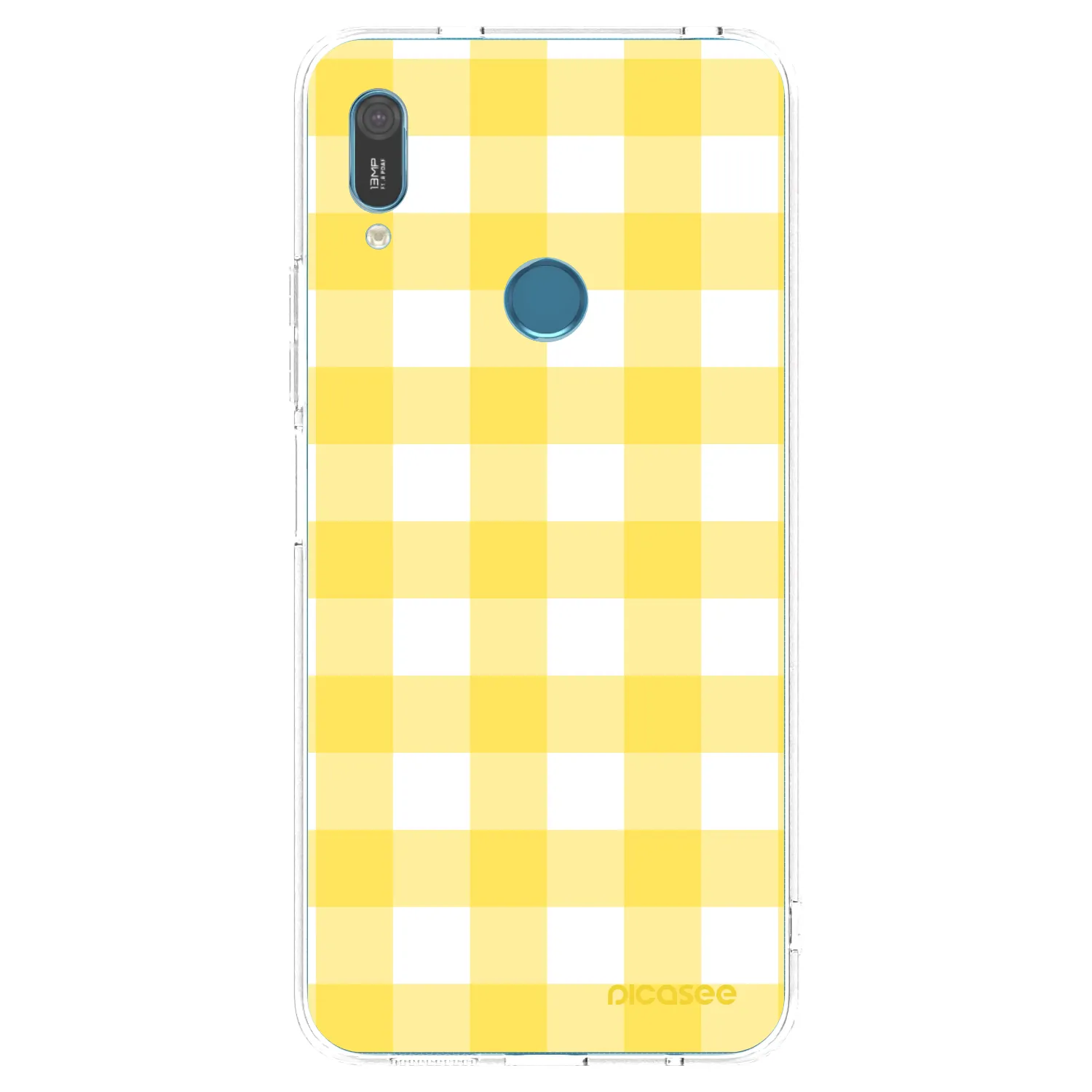 Picasee διαφανής θήκη σιλικόνης Huawei Y6 2019 - Gride lemon