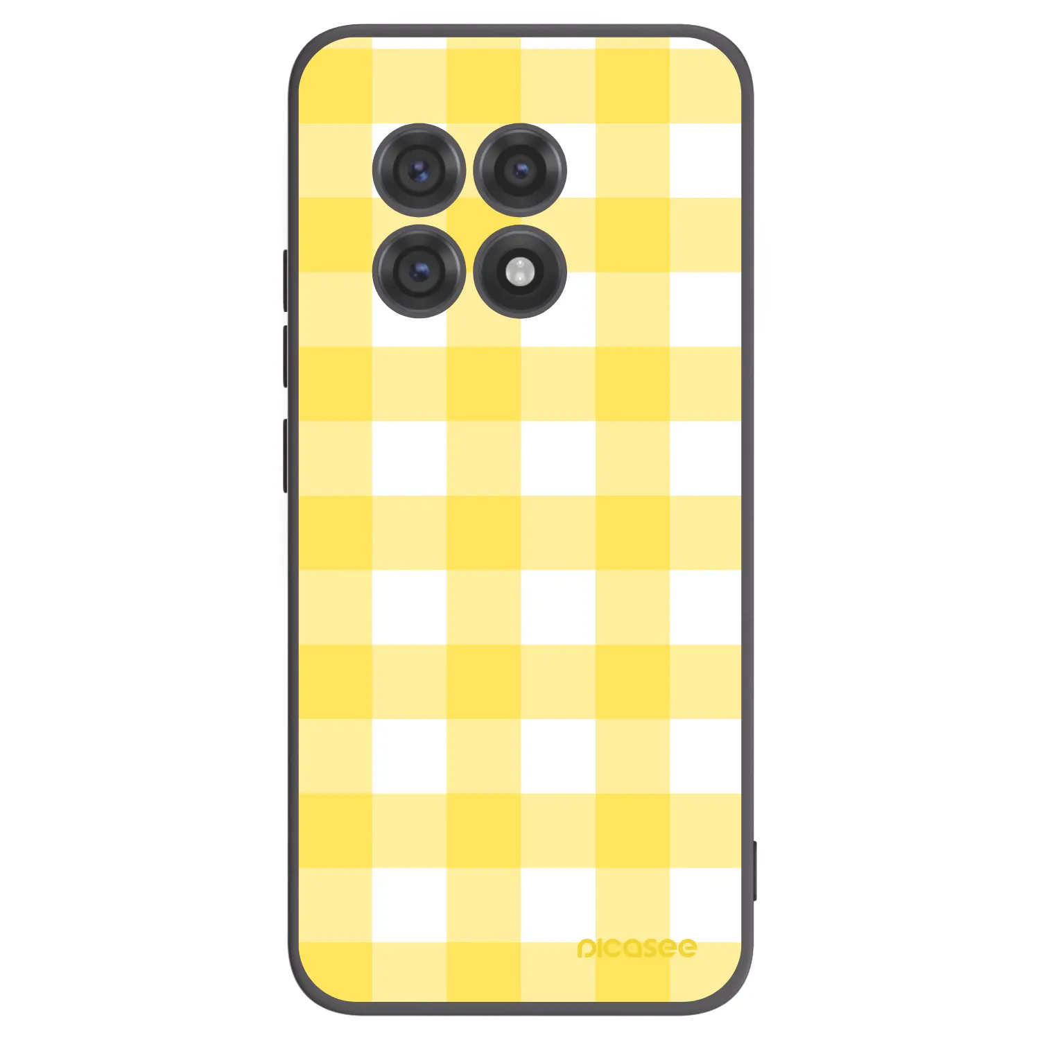 Picasee Μαύρη θήκη σιλικόνης για OnePlus 13R 5G - Gride lemon