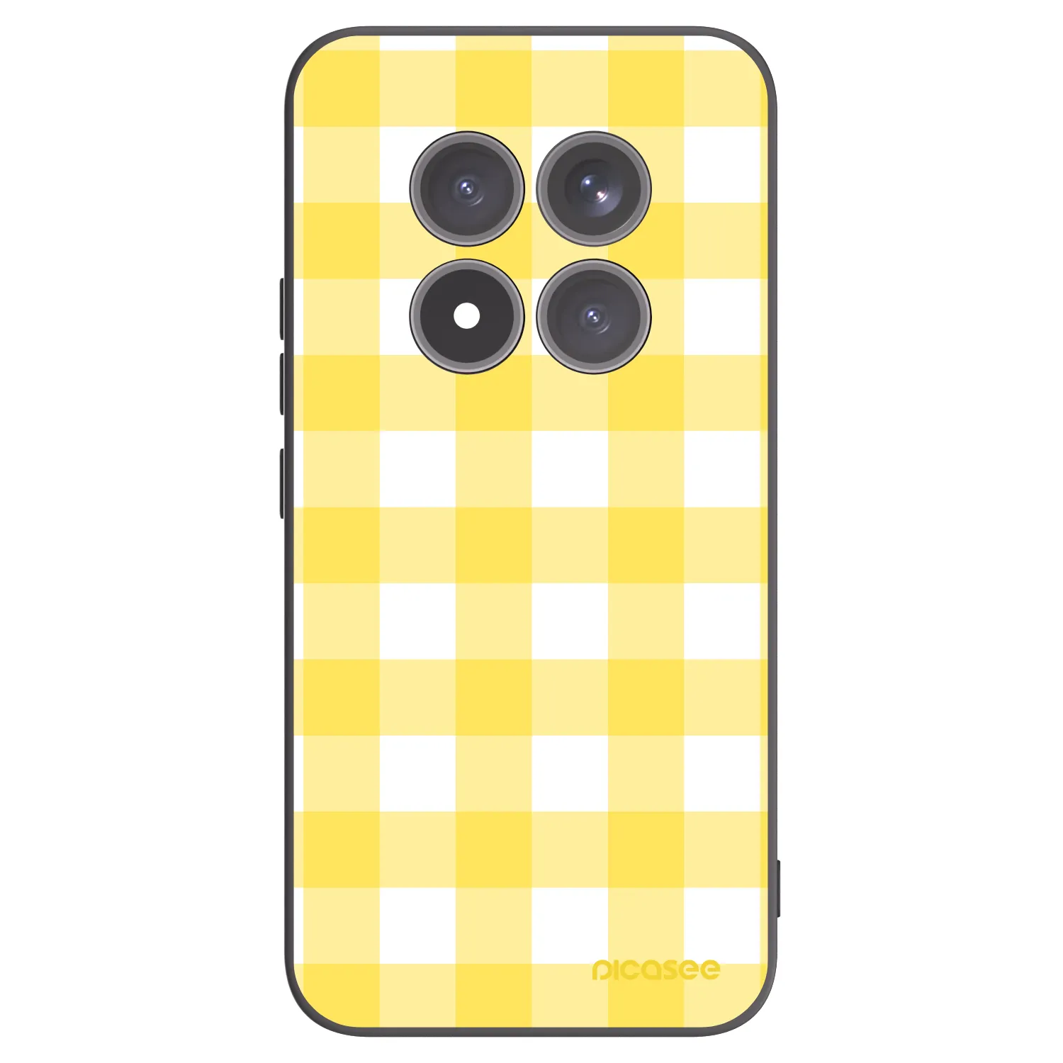Picasee Μαύρη θήκη σιλικόνης για Xiaomi Redmi Note 15 Pro+ - Gride lemon