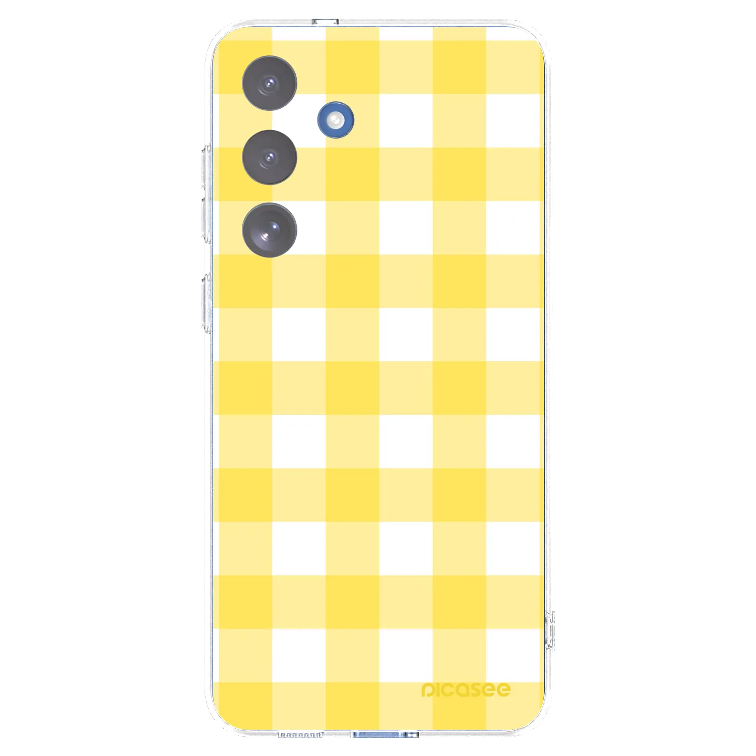 Picasee διαφανής θήκη σιλικόνης Samsung Galaxy S25 FE 5G - Gride lemon