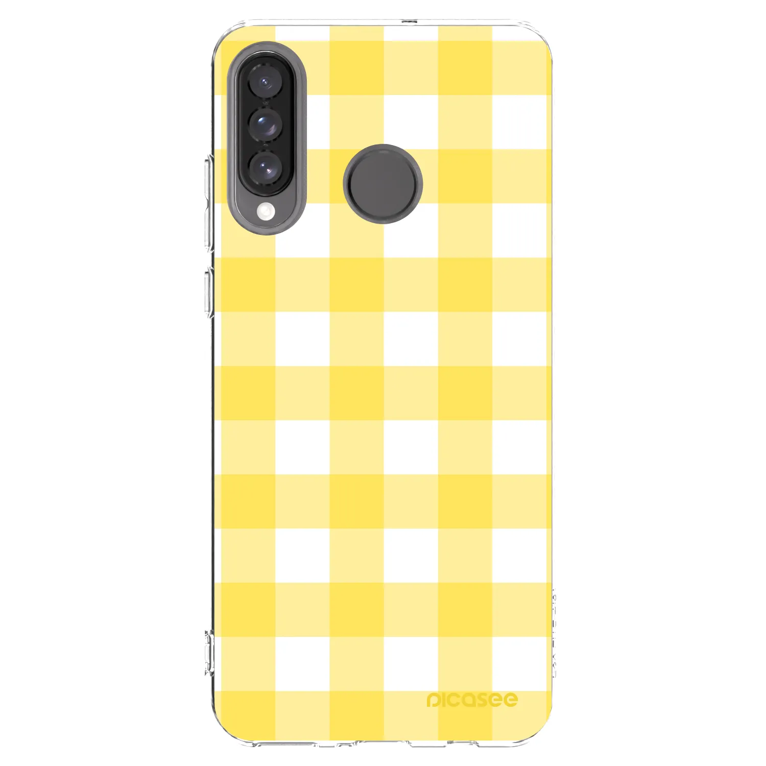 Picasee διαφανής θήκη σιλικόνης Huawei P30 Lite - Gride lemon