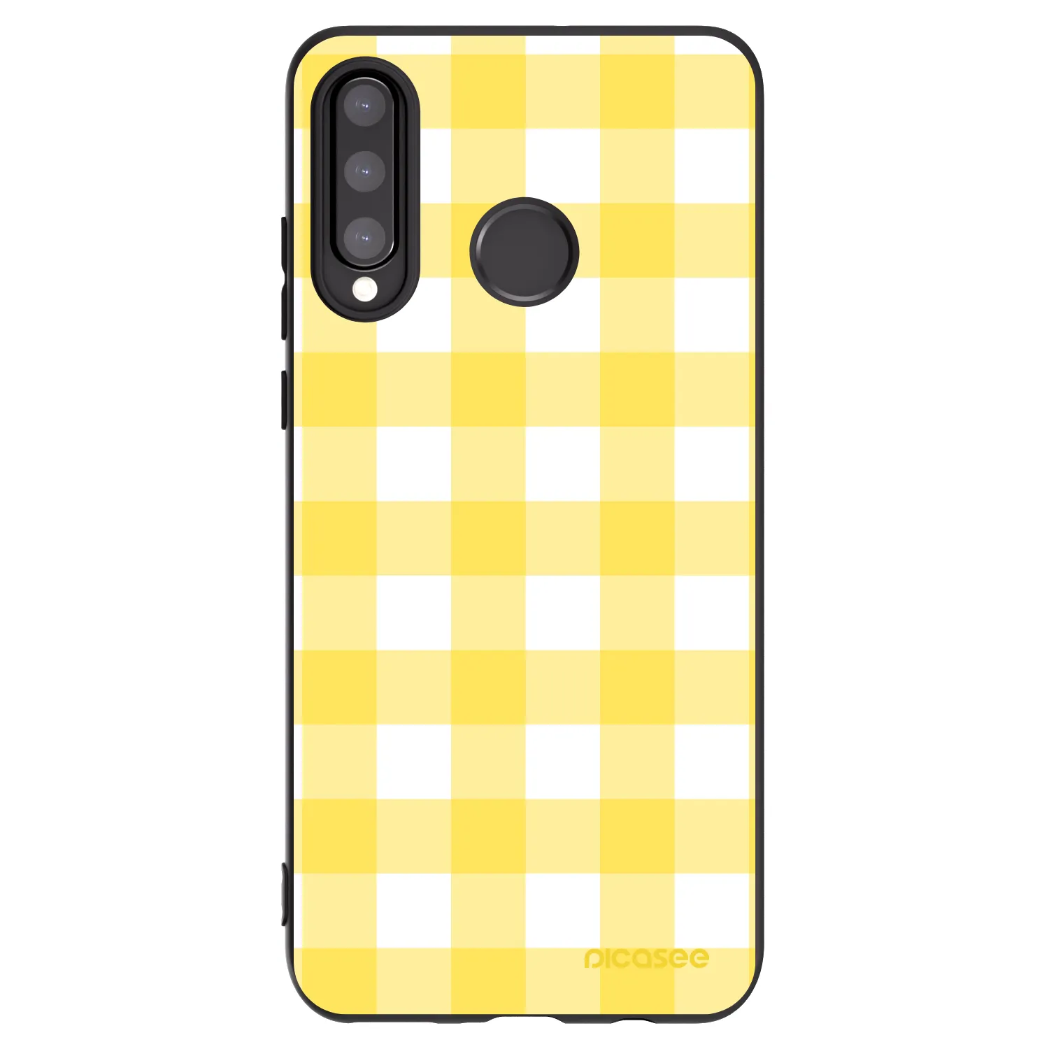 Picasee Μαύρη θήκη σιλικόνης για Huawei P30 Lite - Gride lemon