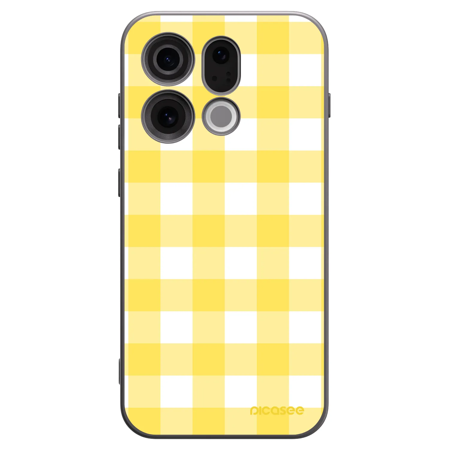 Picasee Μαύρη θήκη σιλικόνης για OPPO Find X9 - Gride lemon