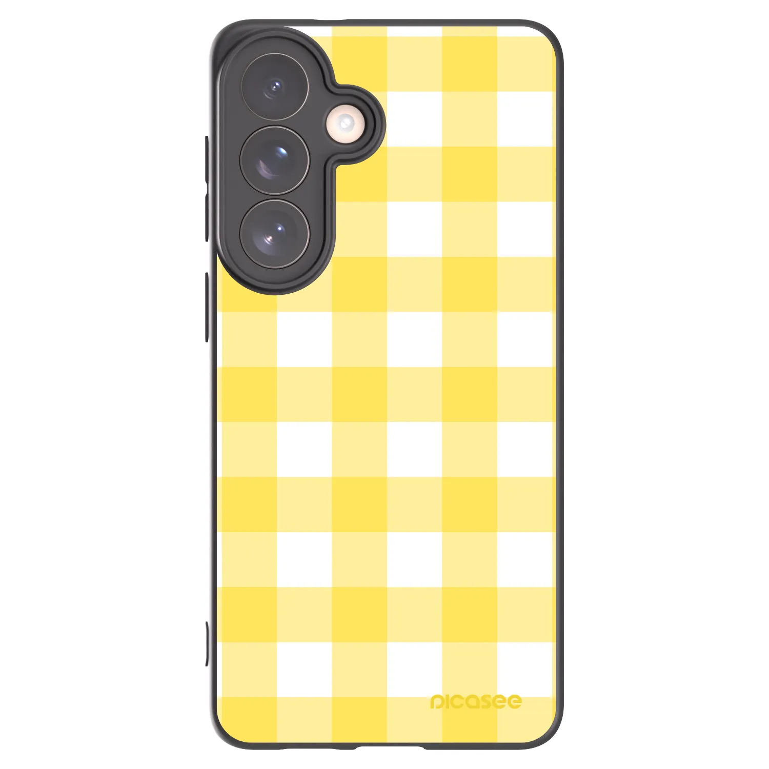 Picasee Μαύρη θήκη σιλικόνης για Samsung Galaxy S26+ - Gride lemon