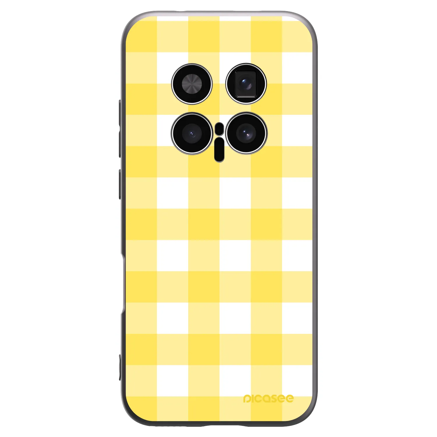 Picasee Μαύρη θήκη σιλικόνης για Honor Magic8 Pro 5G - Gride lemon