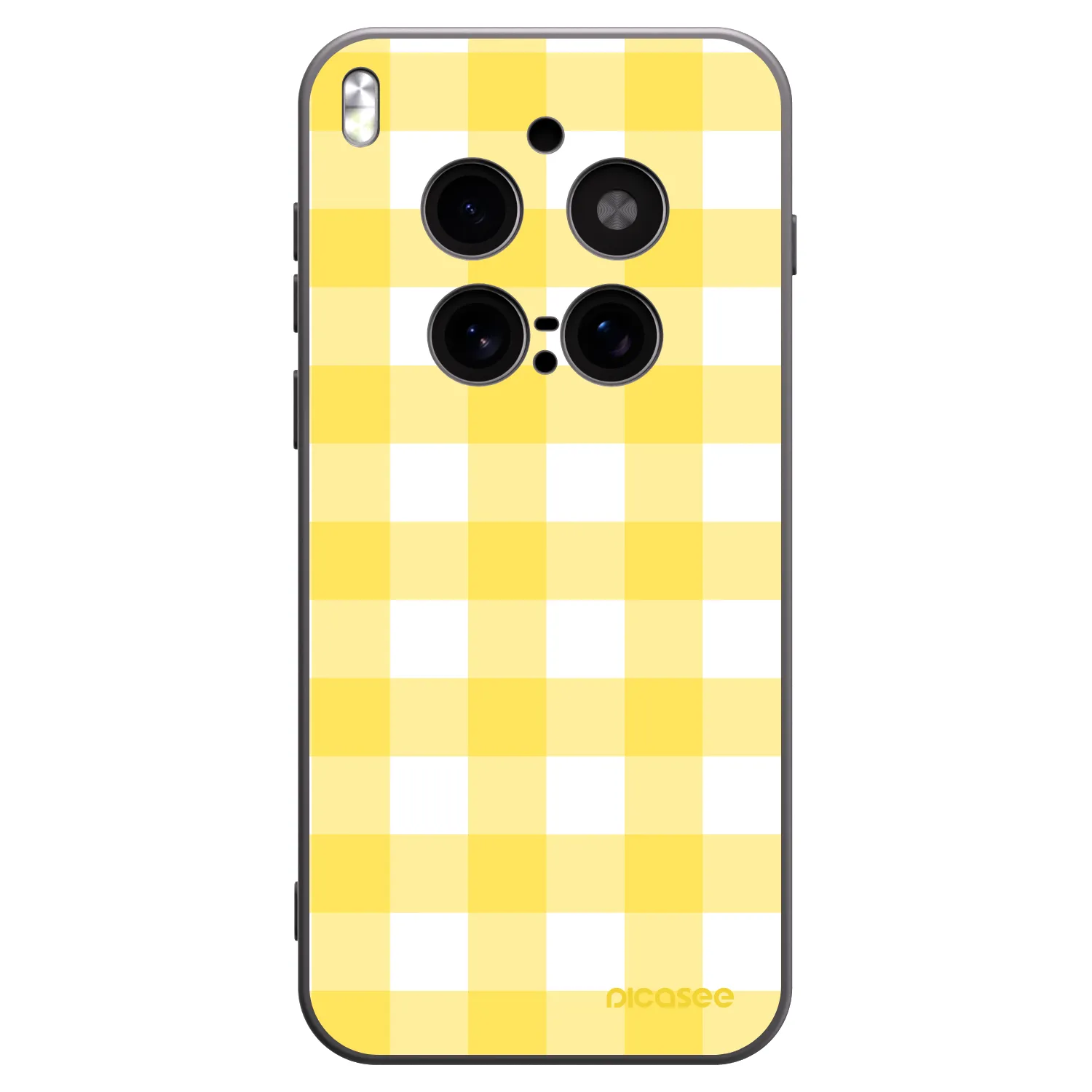 Picasee Μαύρη θήκη σιλικόνης για Vivo X300 Pro - Gride lemon