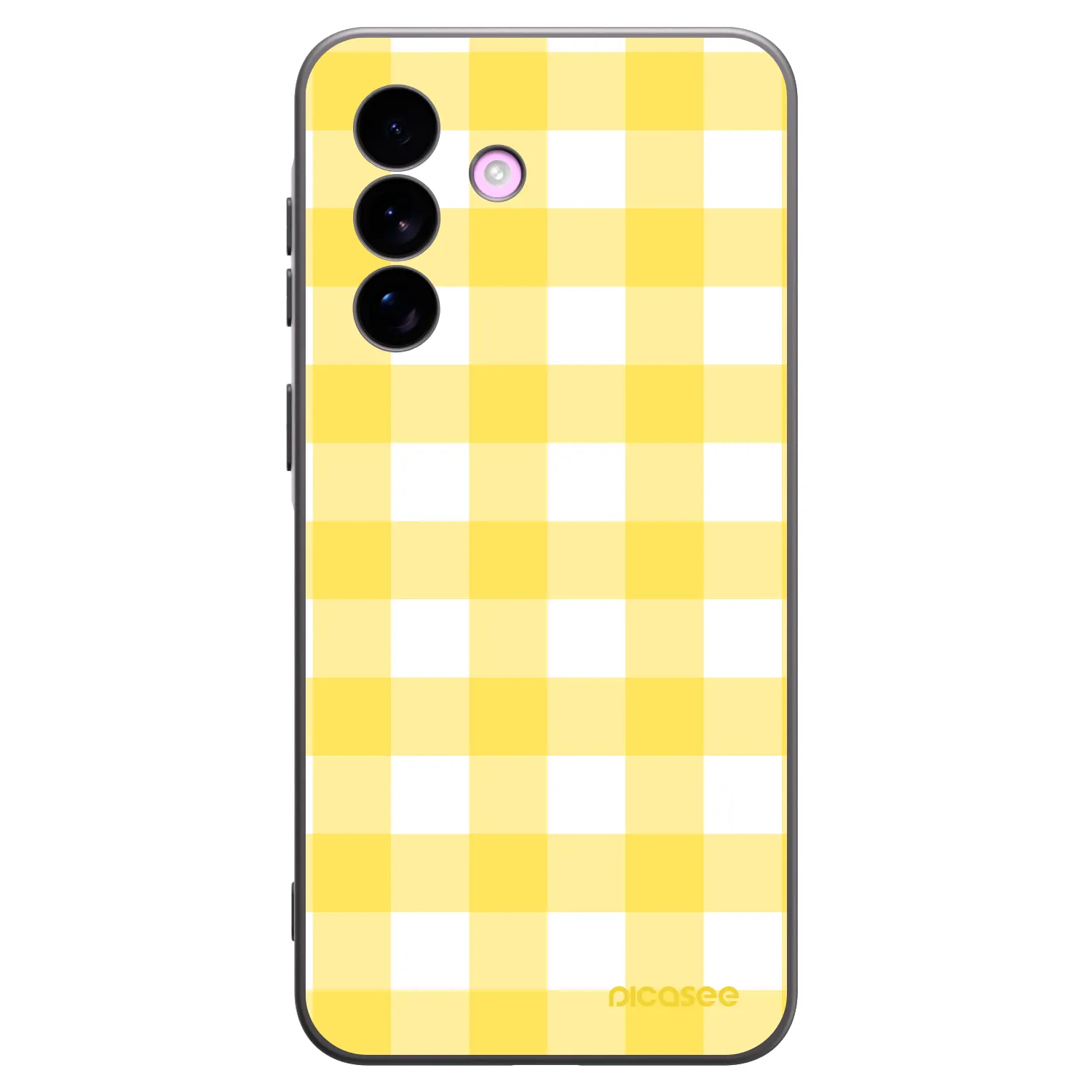 Picasee Μαύρη θήκη σιλικόνης για Samsung Galaxy A57 5G - Gride lemon