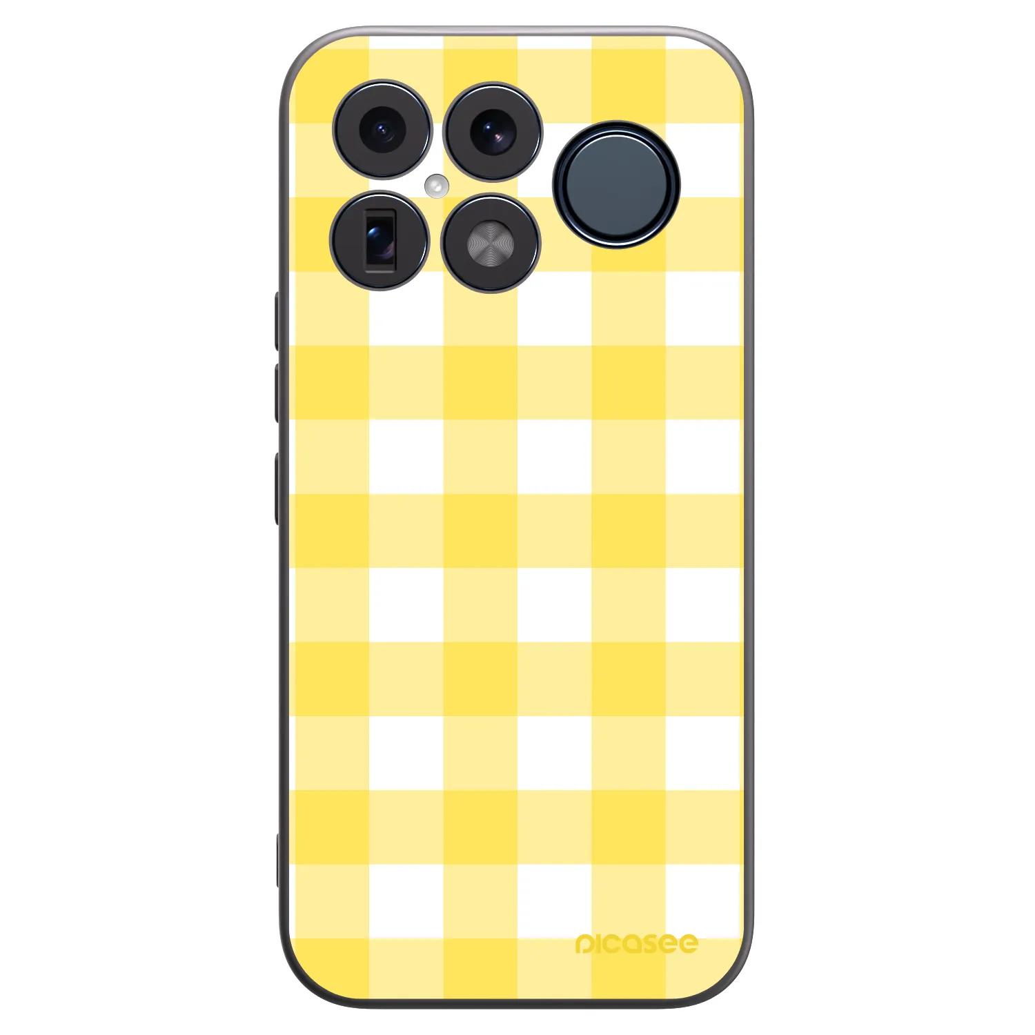 Picasee Μαύρη θήκη σιλικόνης για Xiaomi Poco F8 Ultra - Gride lemon