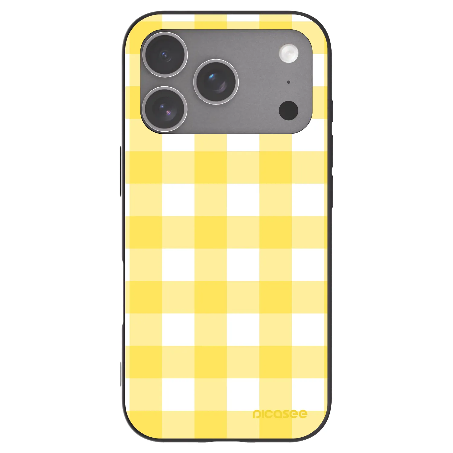 Picasee Μαύρη θήκη σιλικόνης για Apple iPhone 18 Pro - Gride lemon