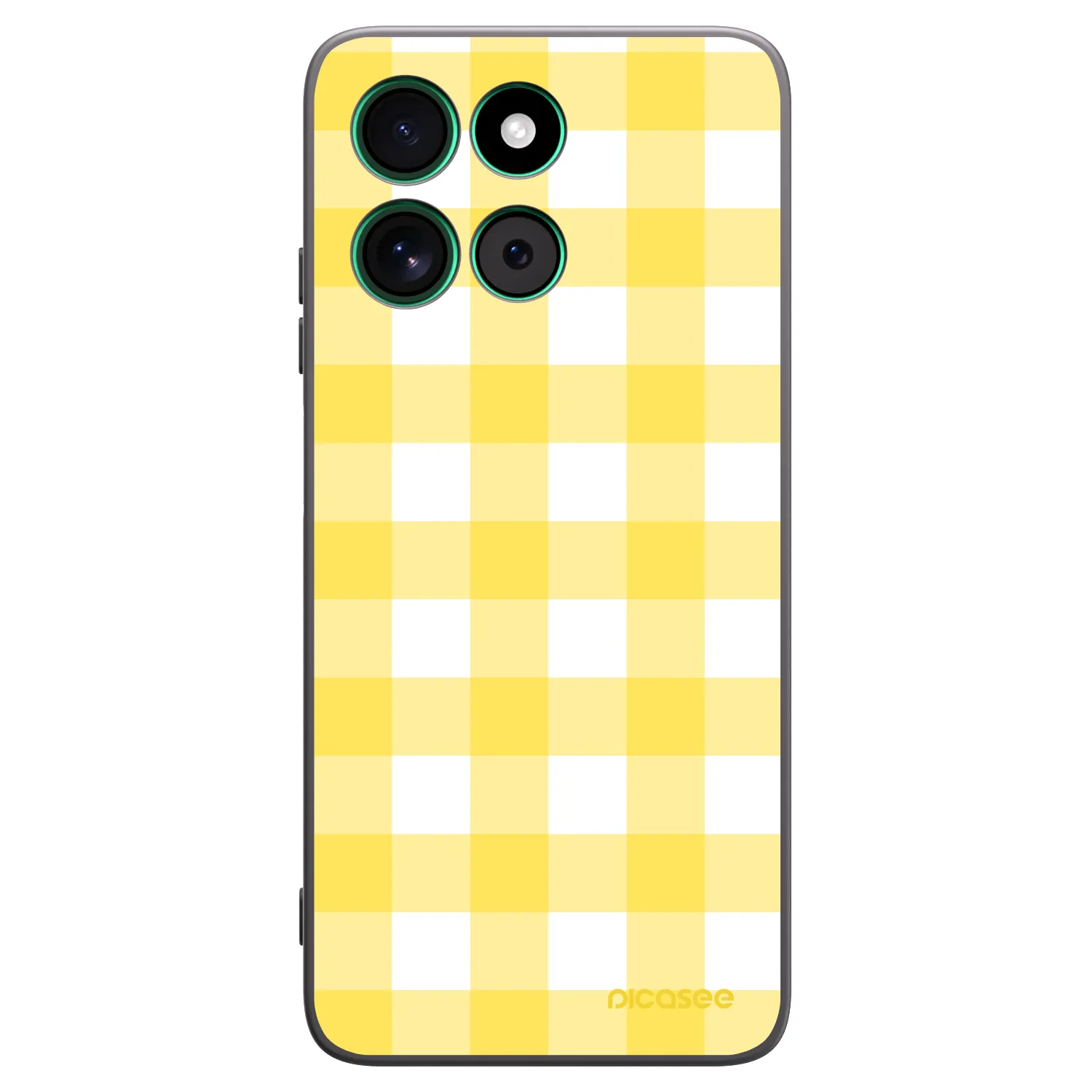 Picasee Μαύρη θήκη σιλικόνης για Motorola Moto G57 Power - Gride lemon