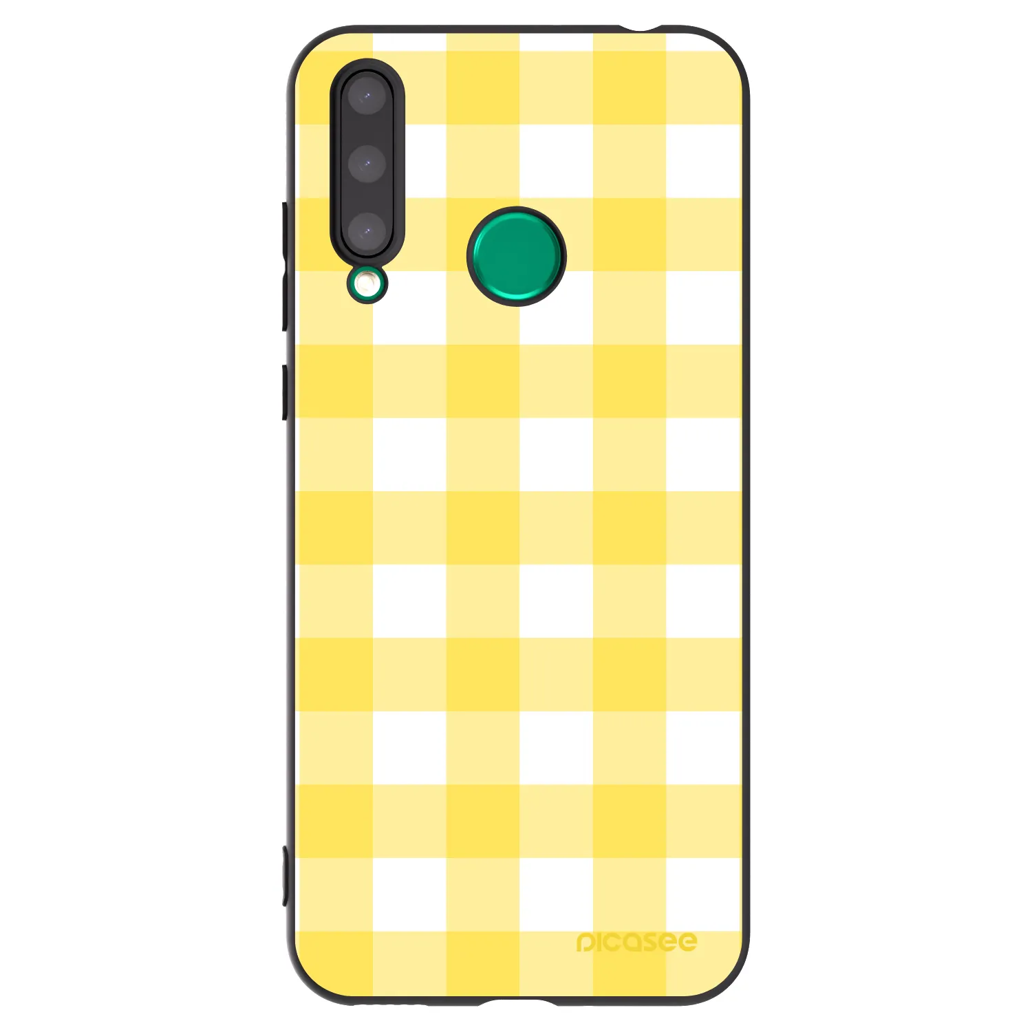 Picasee Μαύρη θήκη σιλικόνης για Honor 20 Lite - Gride lemon