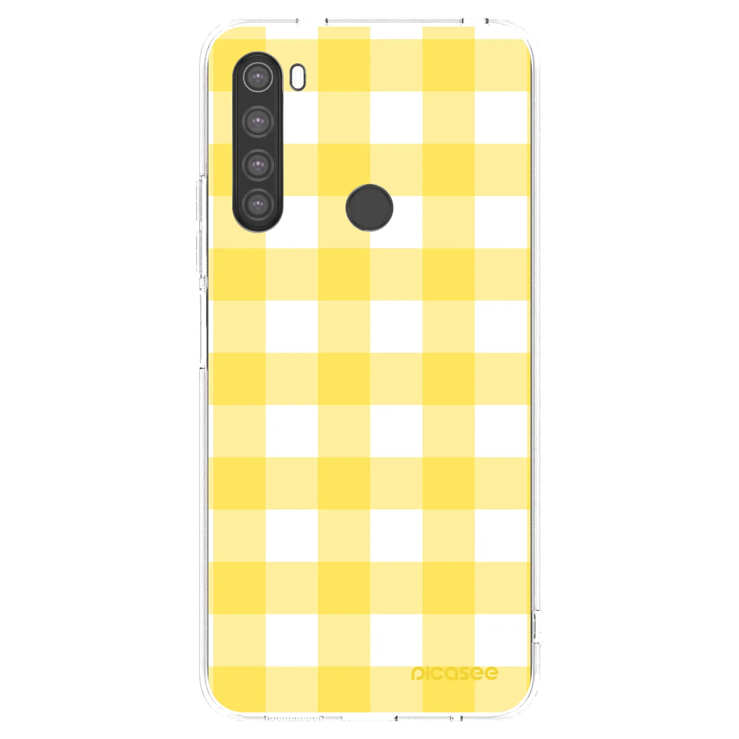 Picasee διαφανής θήκη σιλικόνης Xiaomi Redmi Note 8 - Gride lemon