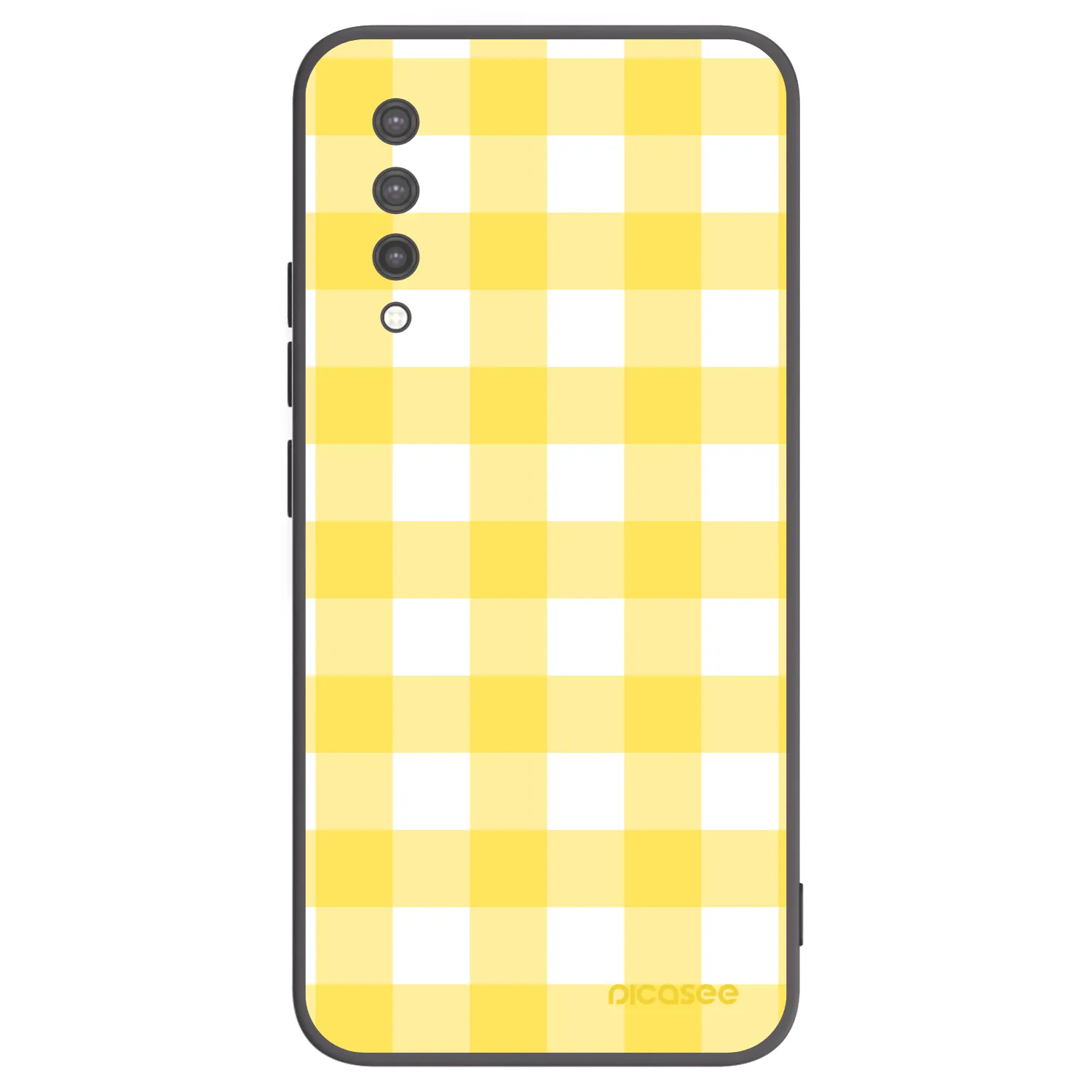 Picasee Μαύρη θήκη σιλικόνης για Xiaomi Mi 9 Lite - Gride lemon