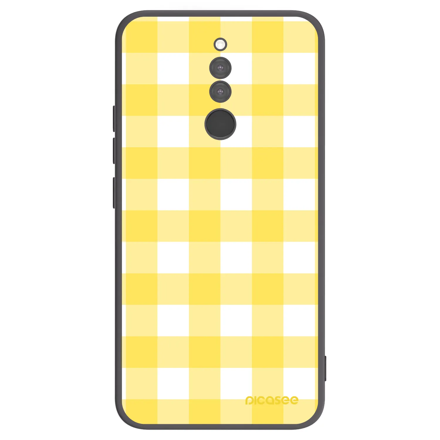 Picasee Μαύρη θήκη σιλικόνης για Xiaomi Redmi 8 - Gride lemon