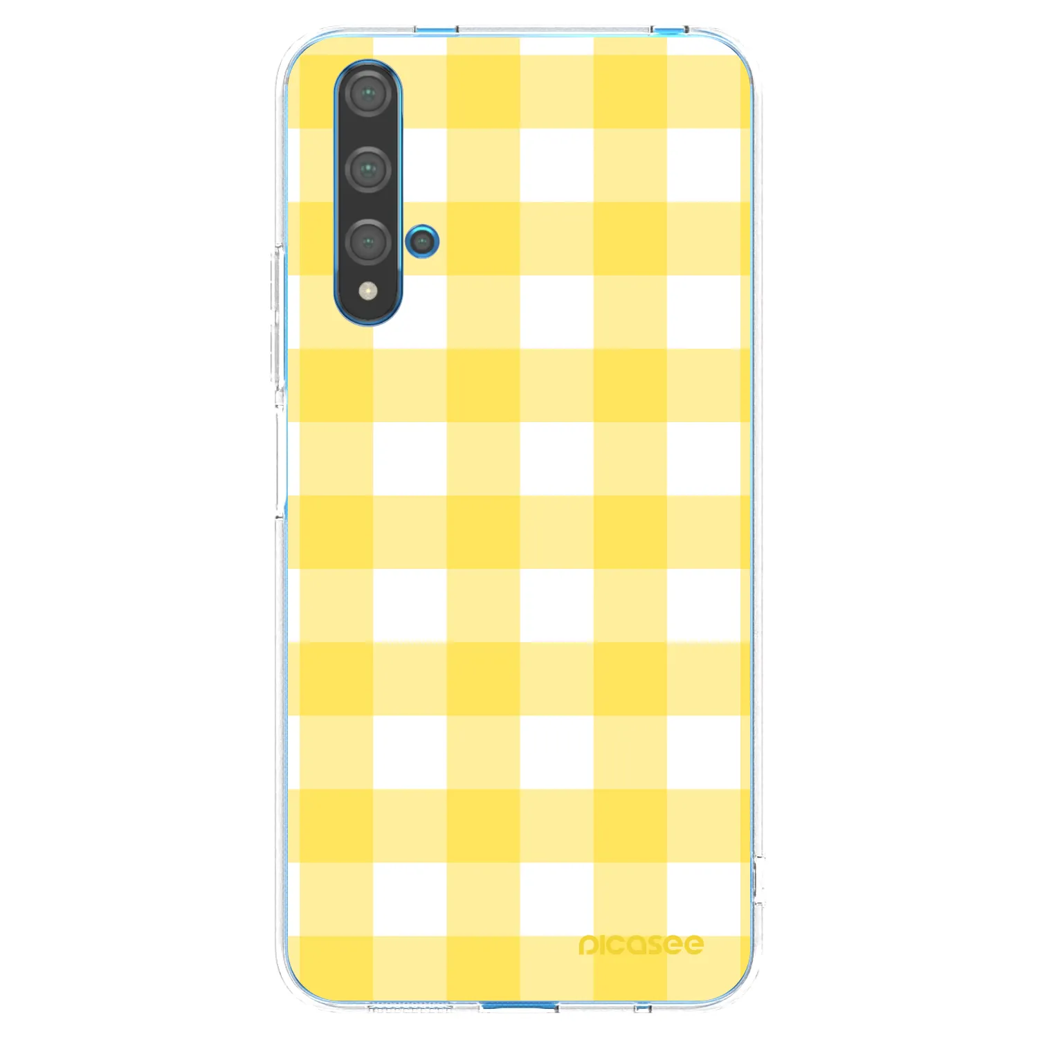 Picasee διαφανής θήκη σιλικόνης Huawei Nova 5T - Gride lemon