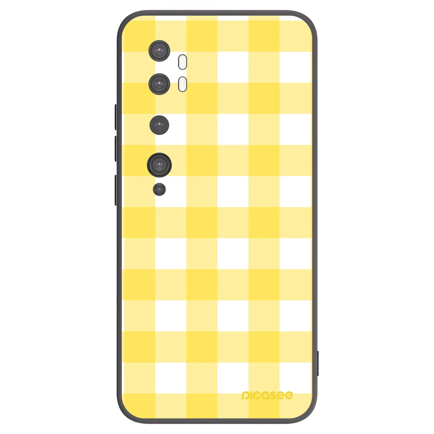 Picasee Μαύρη θήκη σιλικόνης για Xiaomi Mi Note 10 (Pro) - Gride lemon