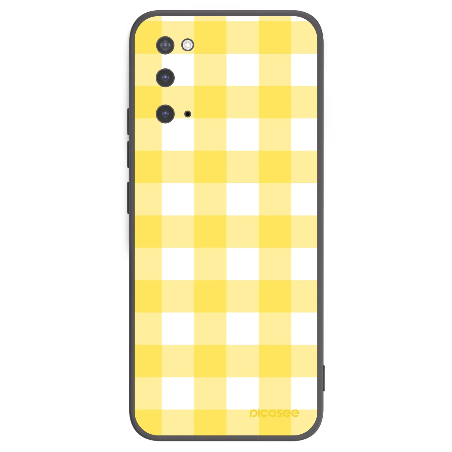 Picasee Μαύρη θήκη σιλικόνης για Samsung Galaxy S20 G980F - Gride lemon
