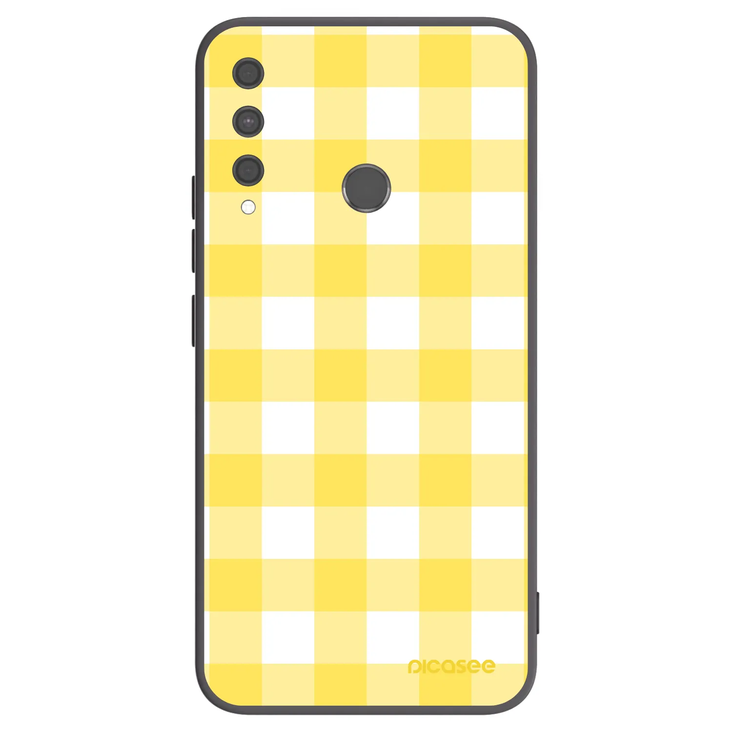 Picasee Μαύρη θήκη σιλικόνης για Huawei P40 Lite E - Gride lemon