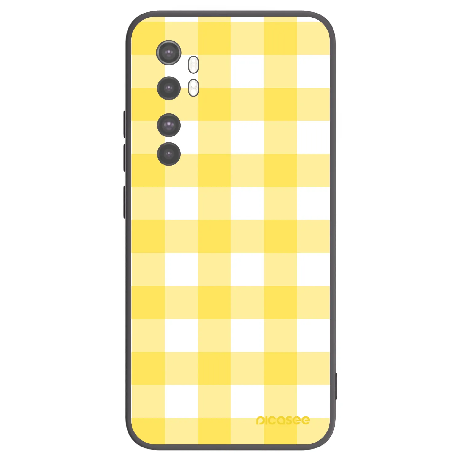 Picasee Μαύρη θήκη σιλικόνης για Xiaomi Mi Note 10 Lite - Gride lemon