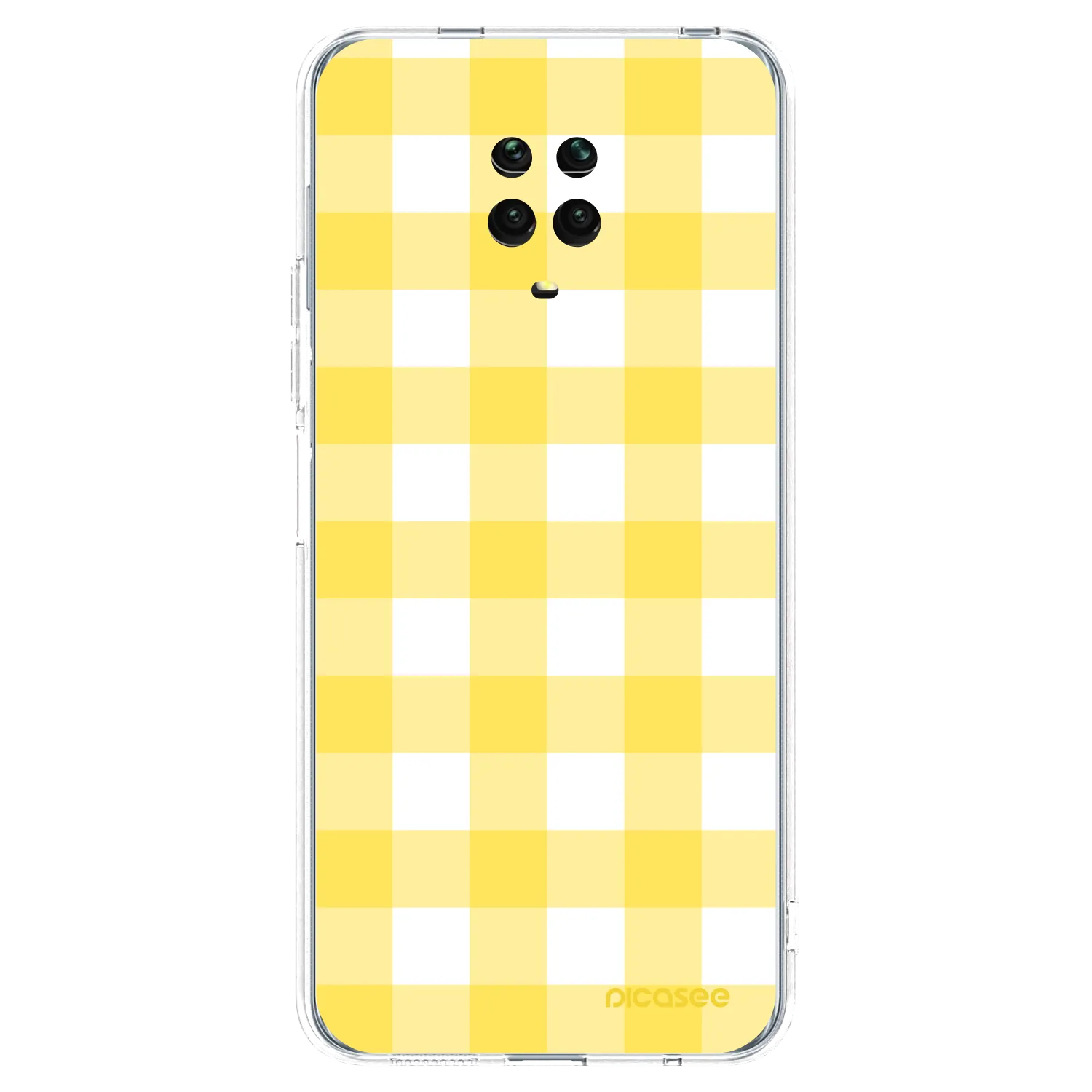 Picasee διαφανής θήκη σιλικόνης Xiaomi Redmi Note 9S - Gride lemon