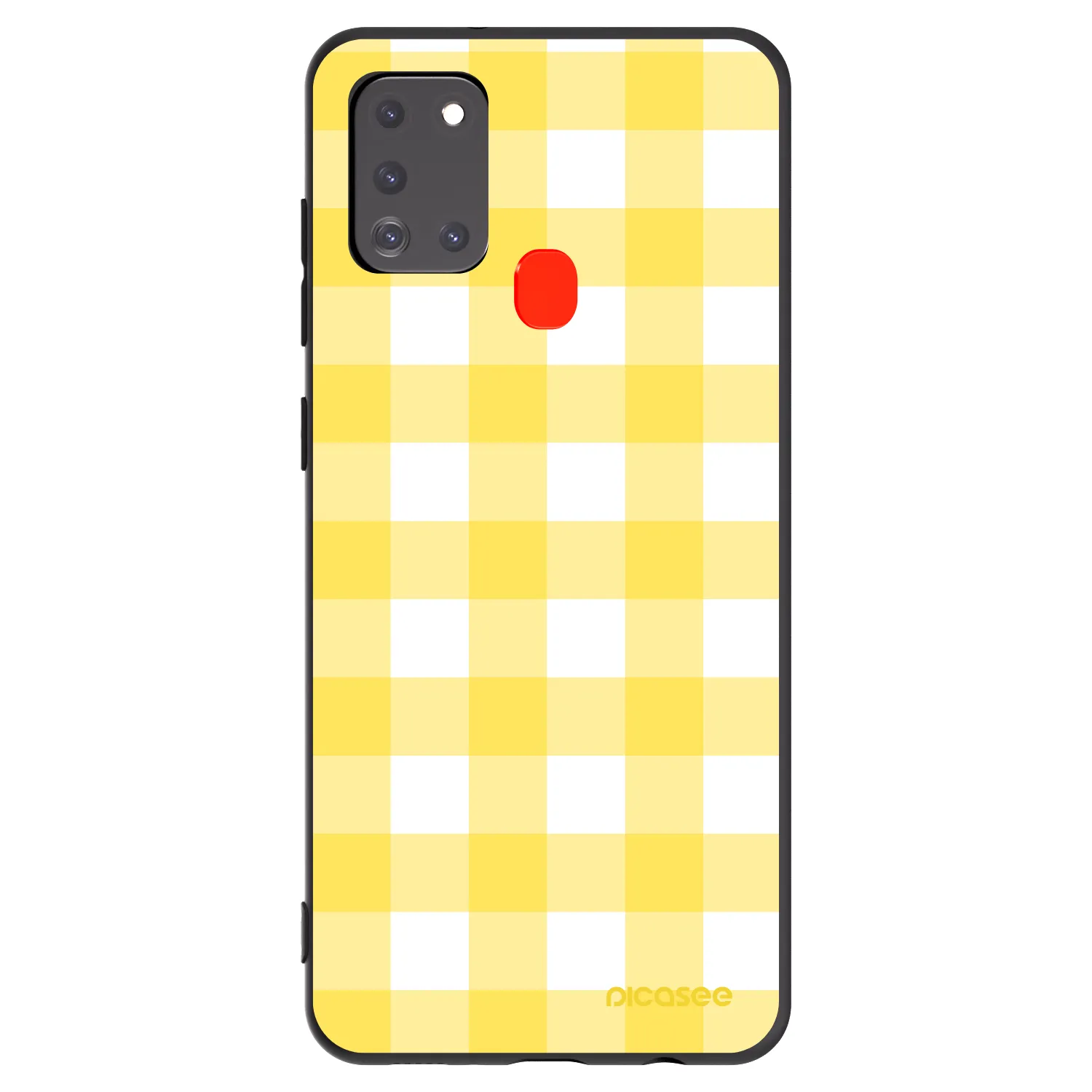 Picasee Μαύρη θήκη σιλικόνης για Samsung Galaxy A21s - Gride lemon