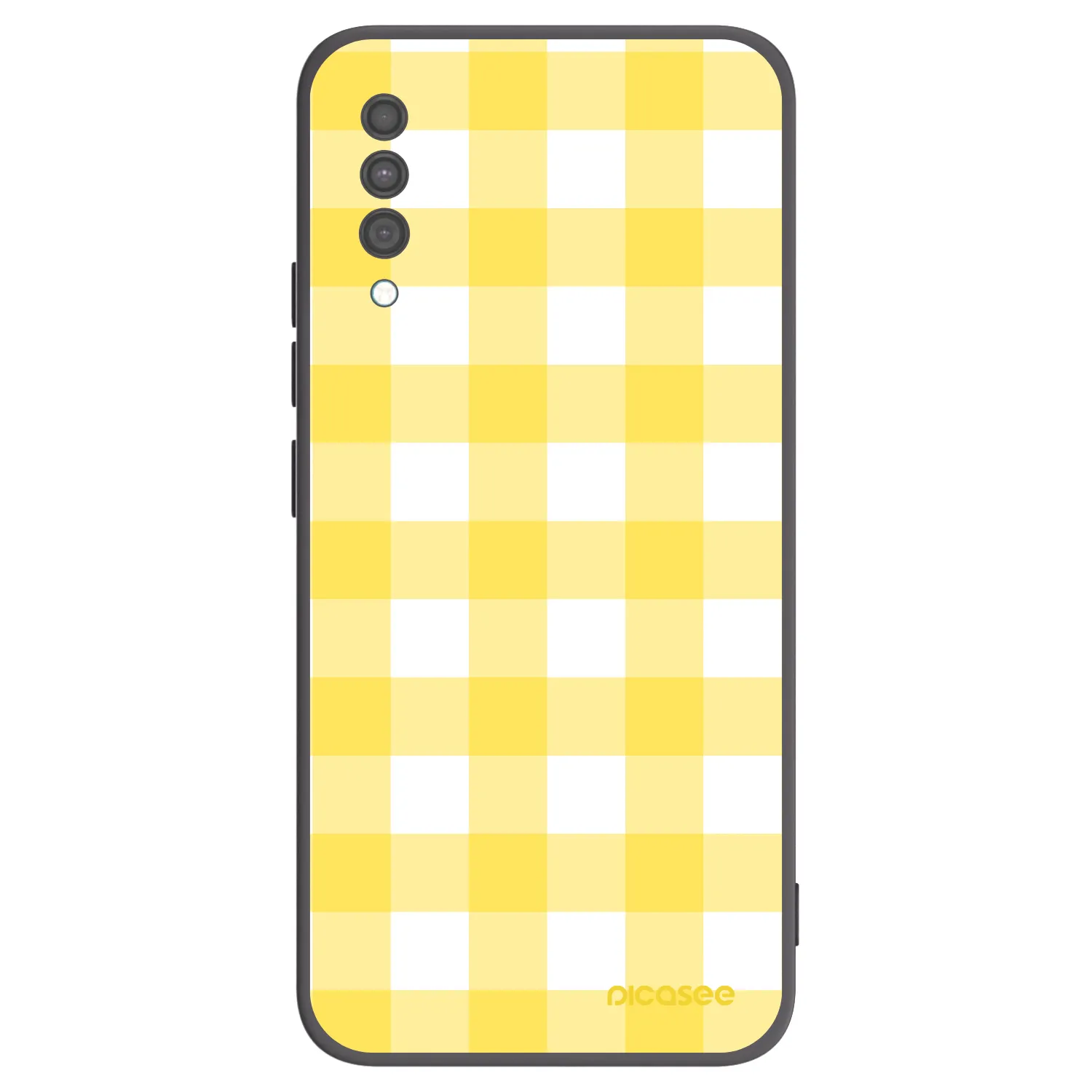 Picasee Μαύρη θήκη σιλικόνης για Samsung Galaxy A30s A307F - Gride lemon