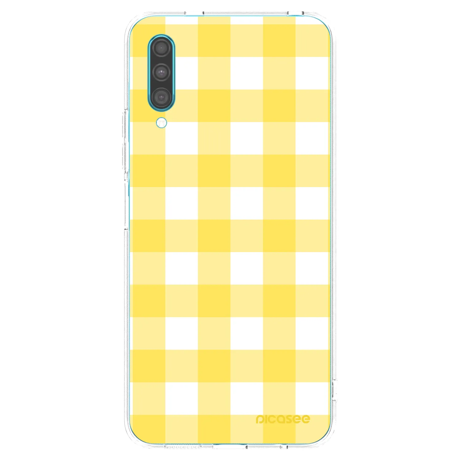 Picasee διαφανής θήκη σιλικόνης Samsung Galaxy A30s A307F - Gride lemon
