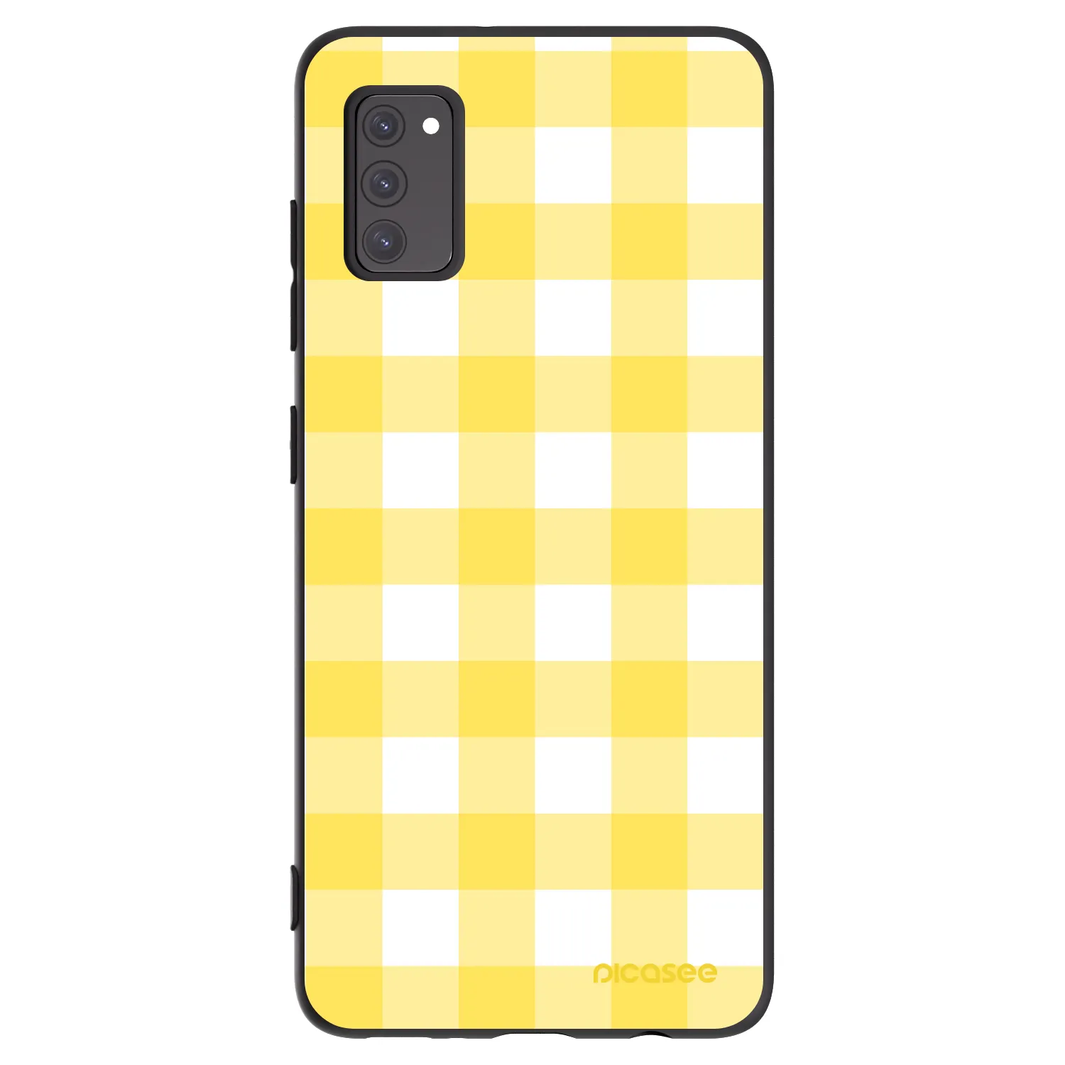 Picasee Μαύρη θήκη σιλικόνης για Samsung Galaxy A41 A415F - Gride lemon