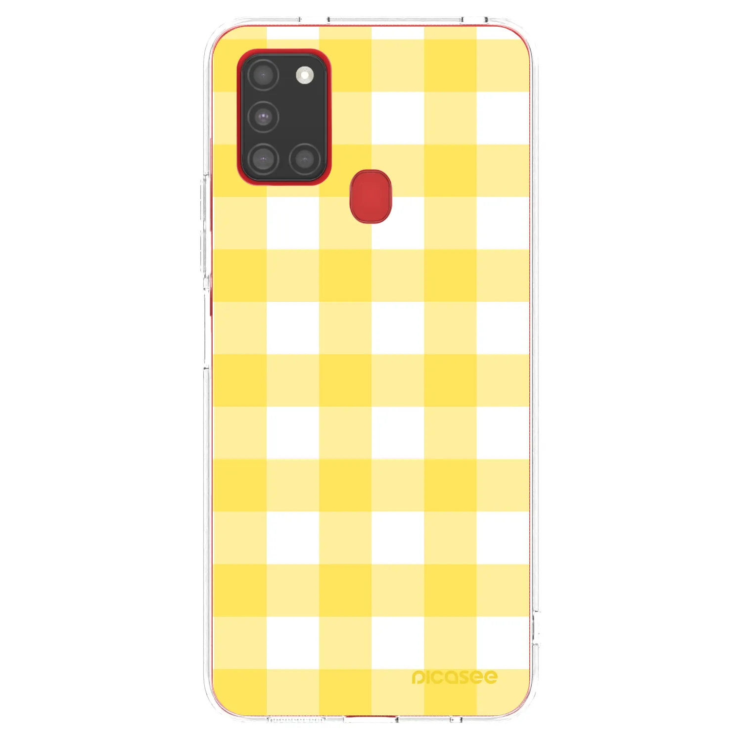 Picasee διαφανής θήκη σιλικόνης Samsung Galaxy A21s - Gride lemon