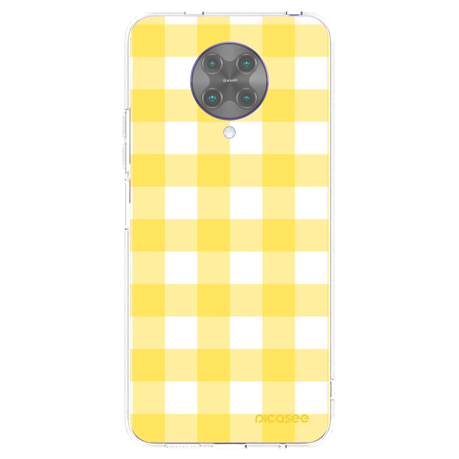 Picasee διαφανής θήκη σιλικόνης Xiaomi Poco F2 Pro - Gride lemon