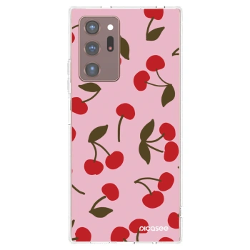 Picasee διαφανής θήκη σιλικόνης Samsung Galaxy Note 20 Ultra - Cherry
