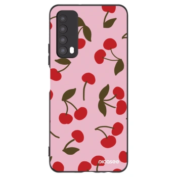 Picasee Μαύρη θήκη σιλικόνης για Huawei P Smart 2021 - Cherry