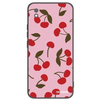 Picasee Μαύρη θήκη σιλικόνης για Xiaomi Redmi 9AT - Cherry