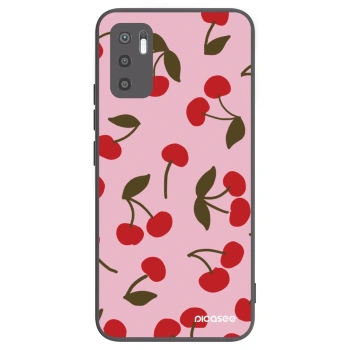 Picasee Μαύρη θήκη σιλικόνης για Xiaomi Redmi Note 10 5G - Cherry