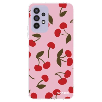 Picasee διαφανής θήκη σιλικόνης Samsung Galaxy A32 4G SM-A325F - Cherry