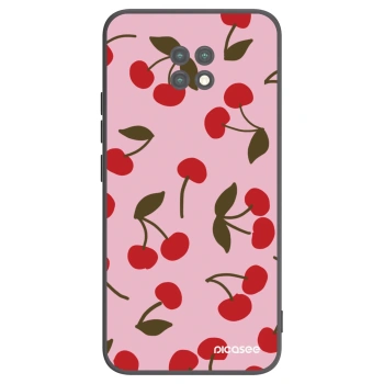 Picasee Μαύρη θήκη σιλικόνης για Xiaomi Redmi Note 9T - Cherry