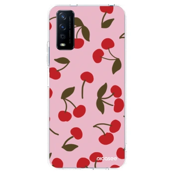 Picasee διαφανής θήκη σιλικόνης Vivo Y11s - Cherry