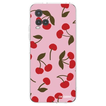Picasee διαφανής θήκη σιλικόνης Vivo Y33s - Cherry