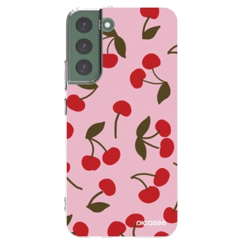 Picasee διαφανής θήκη σιλικόνης Samsung Galaxy S22+ 5G - Cherry