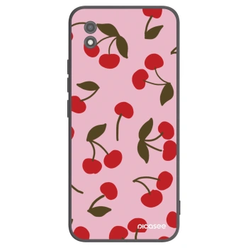 Picasee Μαύρη θήκη σιλικόνης για Realme C11 (2021) - Cherry