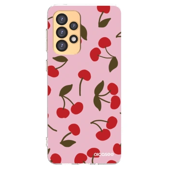 Picasee διαφανής θήκη σιλικόνης Samsung Galaxy A33 5G A336 - Cherry