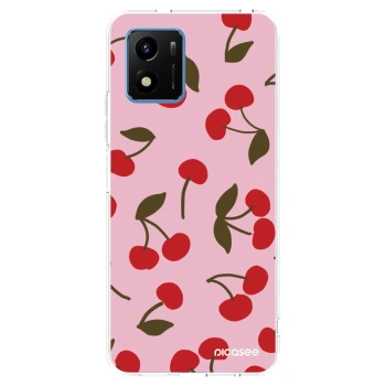 Picasee διαφανής θήκη σιλικόνης Vivo Y01 - Cherry