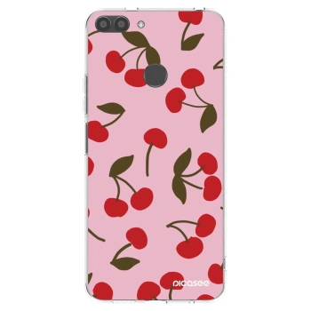 Picasee διαφανής θήκη σιλικόνης Huawei P Smart - Cherry