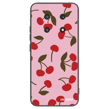 Picasee Μαύρη θήκη σιλικόνης για Honor Magic4 Lite 5G - Cherry