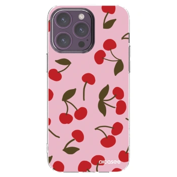 Picasee διαφανής θήκη σιλικόνης Apple iPhone 14 Pro Max - Cherry