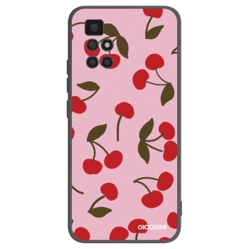 Picasee Μαύρη θήκη σιλικόνης για Xiaomi Redmi 10 (2022) - Cherry