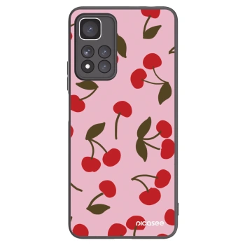 Picasee Μαύρη θήκη σιλικόνης για Xiaomi Redmi Note 11 Pro+ 5G - Cherry