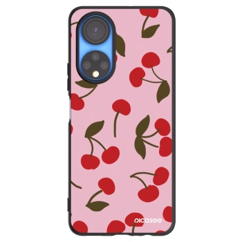 Picasee Μαύρη θήκη σιλικόνης για Honor X7 - Cherry